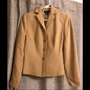 Ann Taylor Blazer. Camel Wool. Size 2